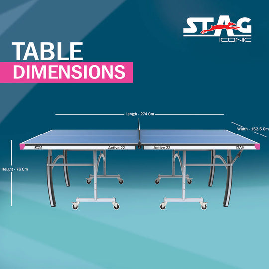 Stag Iconic Active 22 Table Tennis Table