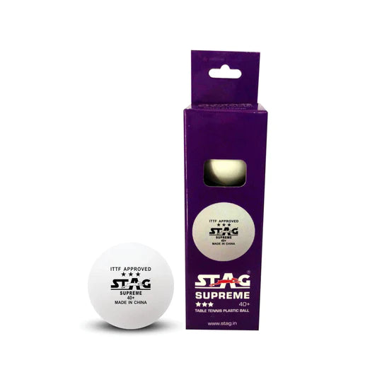 Stag Supreme 40+ 3 Star Table Tennis Balls