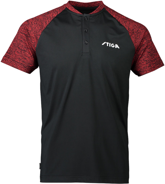 Stiga Team T-Shirt (Dry Fit) - Black/ Green