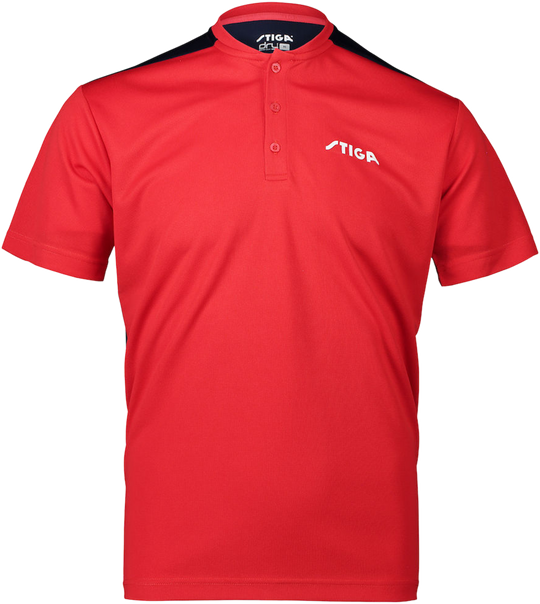 Stiga Club T-Shirt (Dry - Fit) Navy / Red