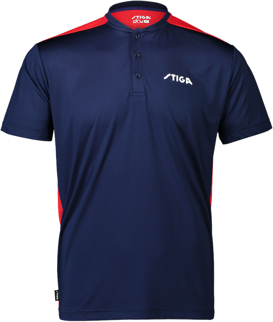 Stiga Club T-Shirt (Dry - Fit) Navy / Red