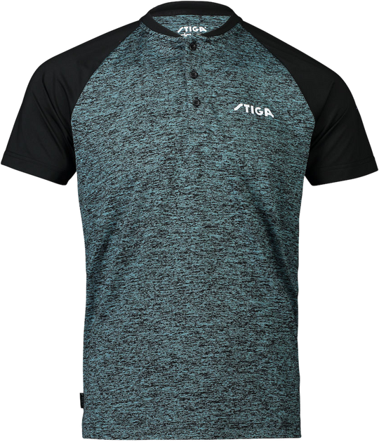 Stiga Team T-Shirt (Dry Fit) - Black/ Green